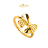 MASDORA 999 Gold Ring Rings Cincin Emas ~ Golden Caged Ribbon (EMAS 999/24K)