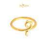 MASDORA 999 Gold Ring Rings Cincin Emas ~ Golden Kitty Cat (EMAS 999/24K)