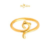 MASDORA 999 Gold Ring Rings Cincin Emas ~ Golden Kitty Cat (EMAS 999/24K)