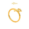 MASDORA 999 Gold Ring Rings Cincin Emas ~ Golden Kitty Cat (EMAS 999/24K)