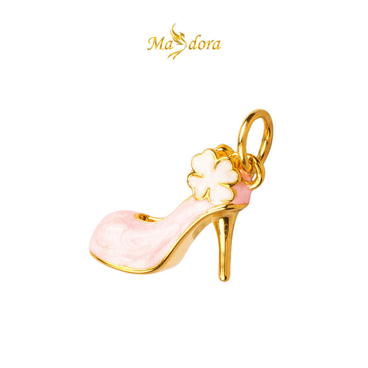 MASDORA 999 Gold Pendant Loket Emas ~ Flowery Heel (EMAS 999/24K)