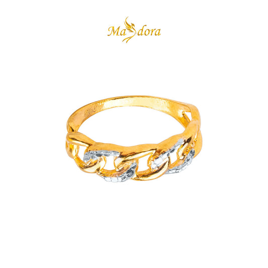 MASDORA 916 Ring Rings Cincin ~ Enormous Duotone Dint (EMAS 916/22K)