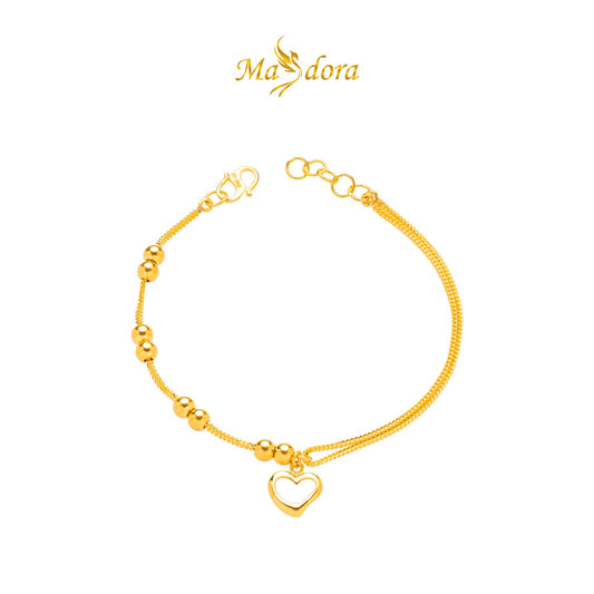MASDORA 916 Gold Bracelet Rantai Tangan Emas ~ Modern Sincero Boba (EMAS 916/22K)