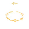 MASDORA 916 Gold Bracelet Rantai Tangan Emas ~ Golden Anchor Louisa (EMAS 916/22K)