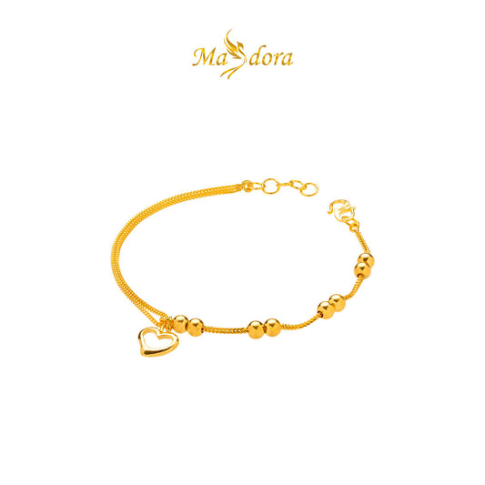 MASDORA 916 Gold Bracelet Rantai Tangan Emas ~ Modern Sincero Boba (EMAS 916/22K)