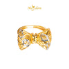 MASDORA 916 Gold Ring Rings Cincin Emas ~ Duotone Leafy Ribbonella (EMAS 916/22K)