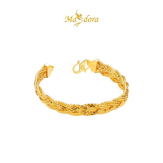 MASDORA 916 Gold Bangle Gelang Tangan Emas ~ Braided Cavo Twist (EMAS 916/22K)