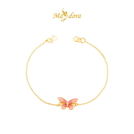 MASDORA 916 Gold Bracelet Rantai Tangan Emas ~ Simple Belle Papillon (EMAS 916/22K)