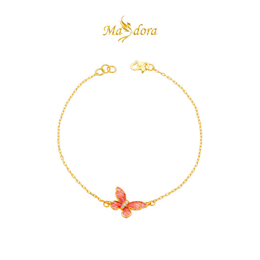 MASDORA 916 Gold Bracelet Rantai Tangan Emas ~ Flying Belle Papillon (EMAS 916/22K)