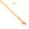 MASDORA 916 Gold Bracelet Rantai Tangan Emas ~ Duotone Luxe Linear Cutting (EMAS 916/22K)