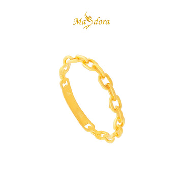 MASDORA 916 Gold Ring Rings Cincin Emas ~ Minimalist Sauh Gold (EMAS 916/22K)