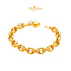 MASDORA 916 Gold Bracelet Rantai Tangan Emas ~ Pearl Links High Polish (EMAS 916/22K)