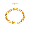 MASDORA 916 Gold Bracelet Rantai Tangan Emas ~ Pearl Links High Polish (EMAS 916/22K)
