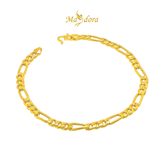 MASDORA 916 Gold Bracelet Rantai Tangan Emas ~ Simple Fegaro New Fashion (EMAS 916/22K)