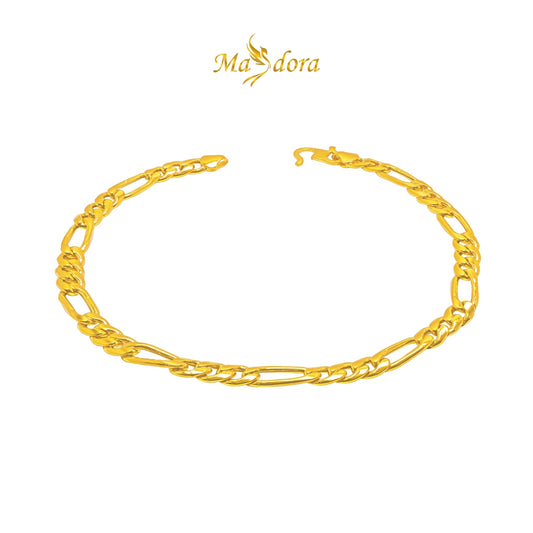 MASDORA 916 Gold Bracelet Rantai Tangan Emas ~ Simple Fegaro New Fashion (EMAS 916/22K)