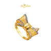 MASDORA 916 Gold Ring Rings Cincin Emas ~ Duotone Ribbonella (EMAS 916/22K)