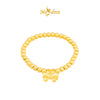 MASDORA 999 Gold Bracelet Rantai Tangan Emas ~ Stretchable Cutie Bow Boba (EMAS 999/24K)