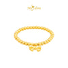 MASDORA 999 Gold Bracelet Rantai Tangan Emas ~ Stretchable Cutie Bow Boba (EMAS 999/24K)