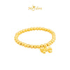 MASDORA 999 Gold Bracelet Rantai Tangan Emas ~ Stretchable Cutie Bow Boba (EMAS 999/24K)