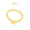 MASDORA 999 Gold Bracelet Rantai Tangan Emas ~ Stretchable Cutie Bow Boba (EMAS 999/24K)