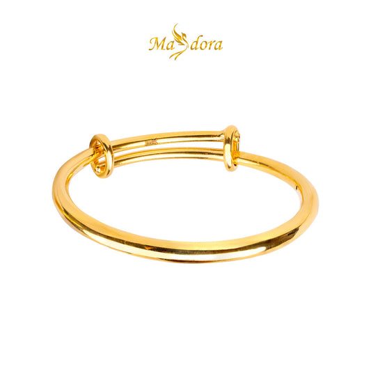 MASDORA 999 Gold Bangle Gelang Tangan Emas ~ Golden Plain Baby (EMAS 999/24K)