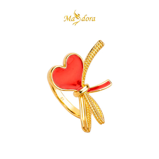 MASDORA 999 Gold Ring Rings Cincin Emas ~ Enormous Coquette (EMAS 999/24K)