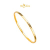 MASDORA 999 Gold Bangle Gelang Tangan Emas ~ Golden Glitz Round (EMAS 999/24K)