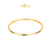 MASDORA 999 Gold Bangle Gelang Tangan Emas ~ Golden Glitz Round (EMAS 999/24K)