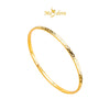 MASDORA 999 Gold Bangle Gelang Tangan Emas ~ Golden Glitz Round (EMAS 999/24K)