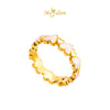 MASDORA 916 Gold Ring Rings Cincin Emas ~ HG Interlaced Love Universe (Pink) (EMAS 916/22K)