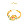 MASDORA 916 Gold Ring Rings Cincin Emas ~ HG Magical Rainbow Flora (EMAS 916/22K)