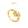 MASDORA 916 Gold Ring Rings Cincin Emas ~ HG Magical Rainbow Flora (EMAS 916/22K)