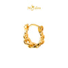 MASDORA 999 Gold Earring Earrings Subang Emas ~ Golden Chained Harp (EMAS 999/24K)
