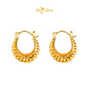 MASDORA 999 Gold Earring Earrings Subang Emas ~ Golden Leech Harp (EMAS 999/24K)
