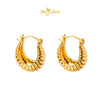 MASDORA 999 Gold Earring Earrings Subang Emas ~ Golden Leech Harp (EMAS 999/24K)