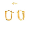 MASDORA 999 Gold Earring Earrings Subang Emas ~ Golden Linear Harp (EMAS 999/24K)