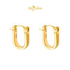 MASDORA 999 Gold Earring Earrings Subang Emas ~ Golden Linear Harp (EMAS 999/24K)