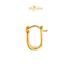 MASDORA 999 Gold Earring Earrings Subang Emas ~ Golden Linear Harp (EMAS 999/24K)