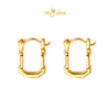 MASDORA 999 Gold Earring Earrings Subang Emas ~ Golden Paperclip Harp (EMAS 999/24K)