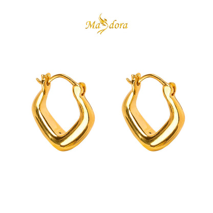 MASDORA 999 Gold Earring Earrings Subang Emas ~ Golden Classy Harp (EMAS 999/24K)
