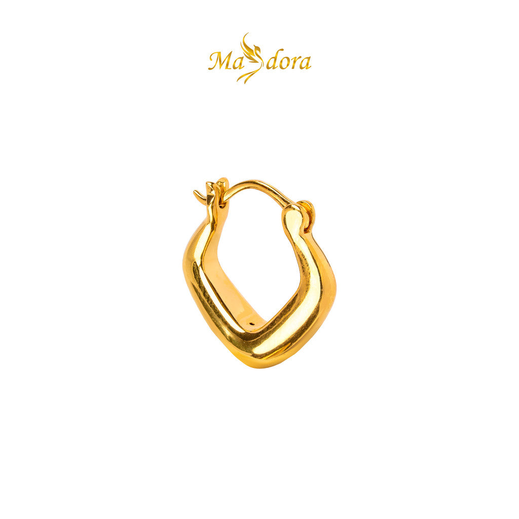 MASDORA 999 Gold Earring Earrings Subang Emas ~ Golden Classy Harp (EMAS 999/24K)