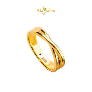 MASDORA 916 Gold Ring Rings Cincin Emas ~ HG Mini Mobius Twist (EMAS 916/22K)