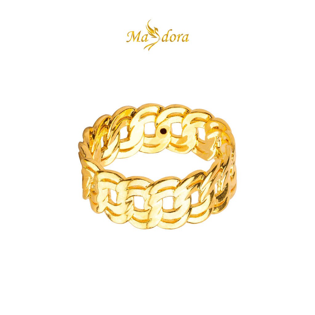 MASDORA 916 Gold Ring Rings Cincin Emas ~ HG Coco King 6mm (EMAS 916/22K)