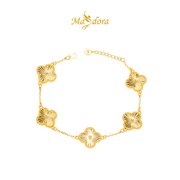 MASDORA 916 Gold Bracelet Rantai Tangan Emas ~ HG Clover Gold (EMAS 916/22K)
