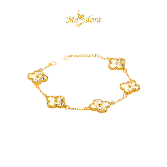 MASDORA 916 Gold Bracelet Rantai Tangan Emas ~ HG Clover Gold (EMAS 916/22K)