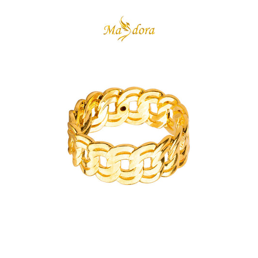 MASDORA 916 Gold Ring Rings Cincin Emas ~ HG Coco King 6mm (EMAS 916/22K)