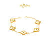 MASDORA 916 Gold Bracelet Rantai Tangan Emas ~ HG Clover Gold (EMAS 916/22K)