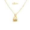 MASDORA 999 Gold Necklace Rantai Leher Emas ~ Exclusive Handbag Paperclip (EMAS 999/24K)