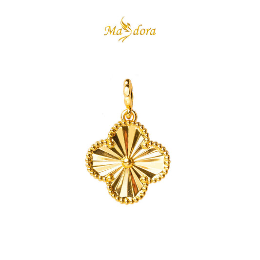 MASDORA 916 Gold Pendant Loket Emas ~ HG Clover Gold (EMAS 916/22K)