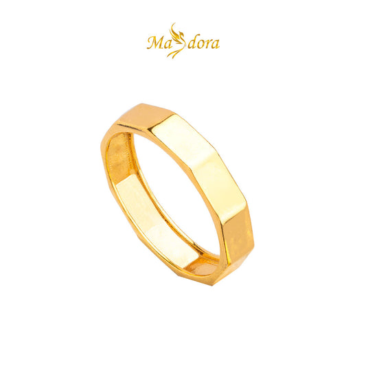 MASDORA 916 Gold Ring Rings Cincin Emas ~ Golden Verona Band (EMAS 916/22K)